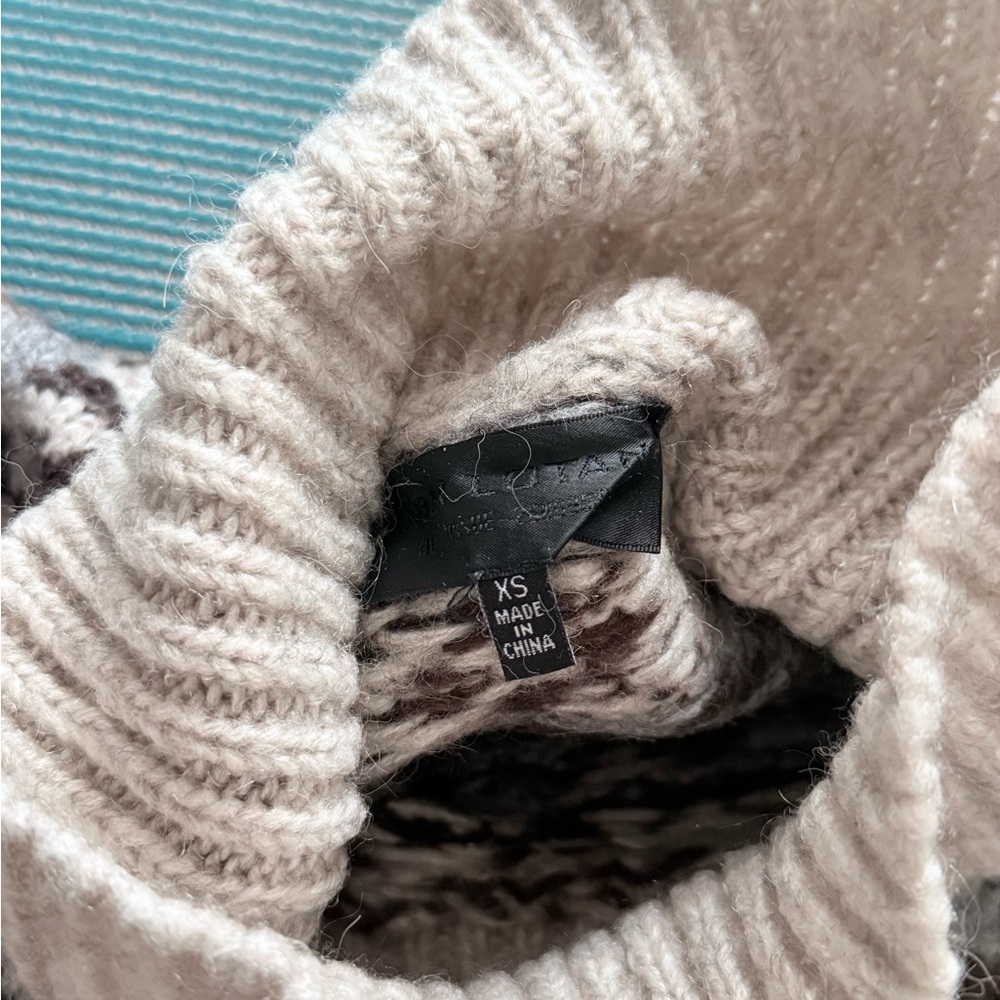 NILI LOTAN fair isle sweater XS - Picture 6 of 10